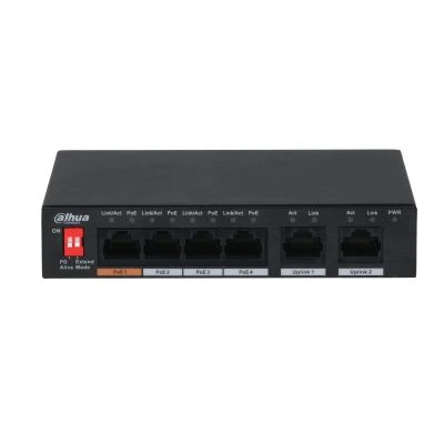 Switch DAHUA 4 POE con un UPLINK