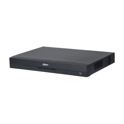 Fivebrid DVR/NVR 32Ch H.265+; Ancho de banda max. hasta 128Mbps; Soporta 2 HDD de hasta 16tb c/u.