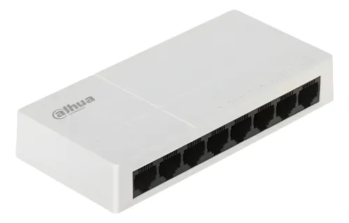Switch comercial de capa 2; 8 puertos Giga.