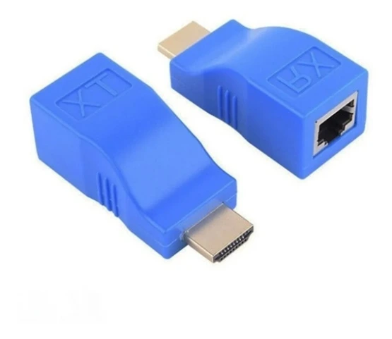 [EXTENSOR HDMI-2] Extensor Hdmi Por Utp Hasta 60 Metros Full Hd 1080p.