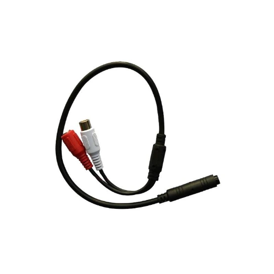 [AM-001] MICRÓFONO RANGO 30-50 MTS2. 6-12V Con conectores jack y RCA
