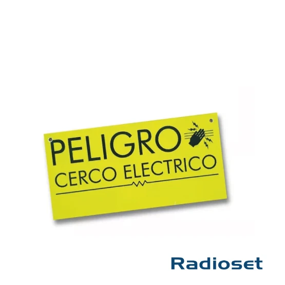 Cartel con Señal Indicadora de Peligro.