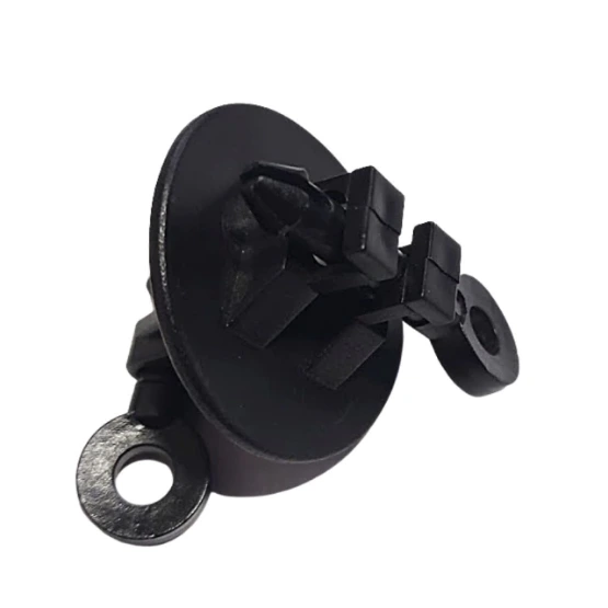 Aislador doble pin lock para montaje sin tornillo. Bolsa de 10 unidades