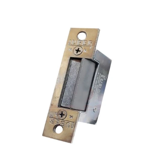 Cerradura de pestillo eléctrico 12 V.  Art. 2000 2A / 4A de 2 agujeros marca Luber