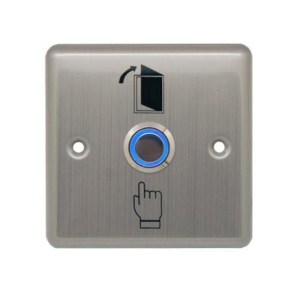 [EX806] Boton pulsador cuadrado tipo NO NC con luz 